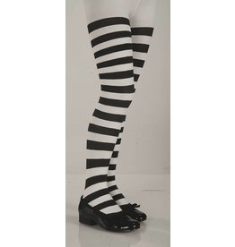 Black And White Striped Pantyhose (Child Size)