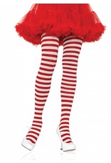 Red & White Striped Pantyhose