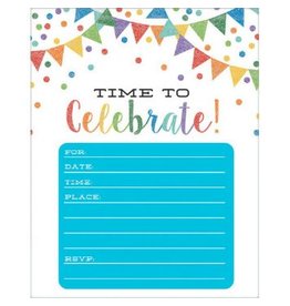 Pennant Party Invitations Value Pack (20)