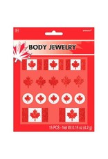 Canada Day Body Jewelry