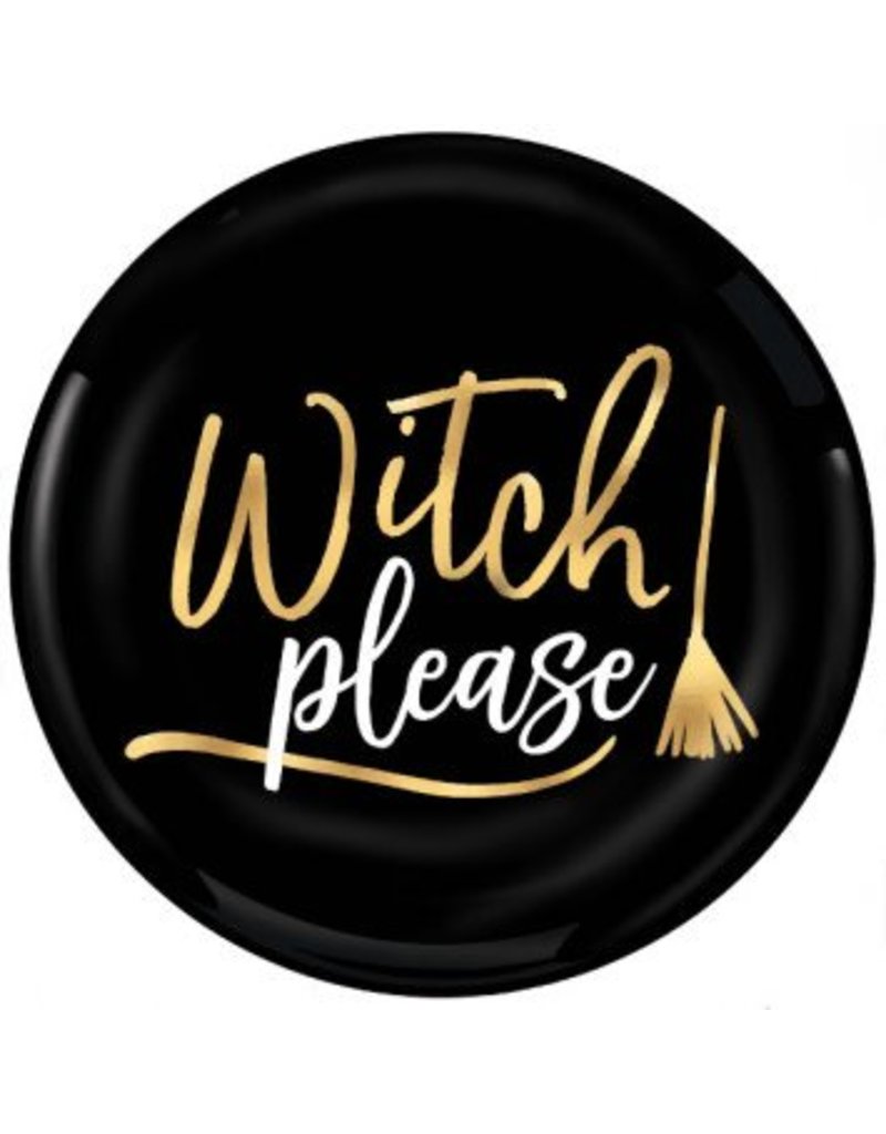 Witch Please Plastic Coupe Plates, 7 1/2" (4)