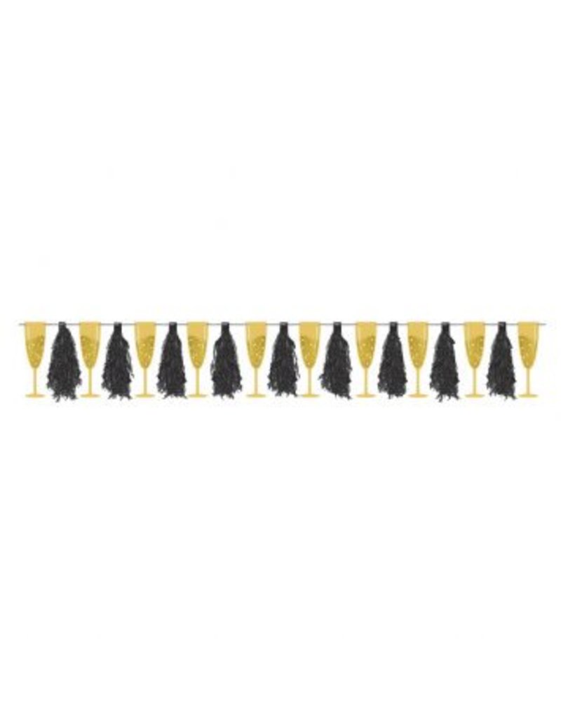 Champagne Tassels Banner