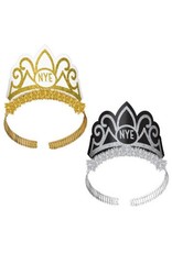 New Year's Tiaras - Black, Silver, Gold (6)