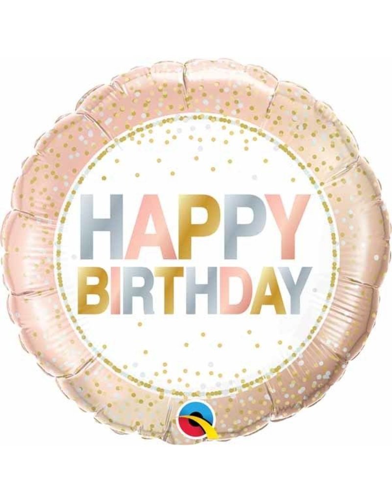 Birthday Metallic Dots 18" Mylar Balloon