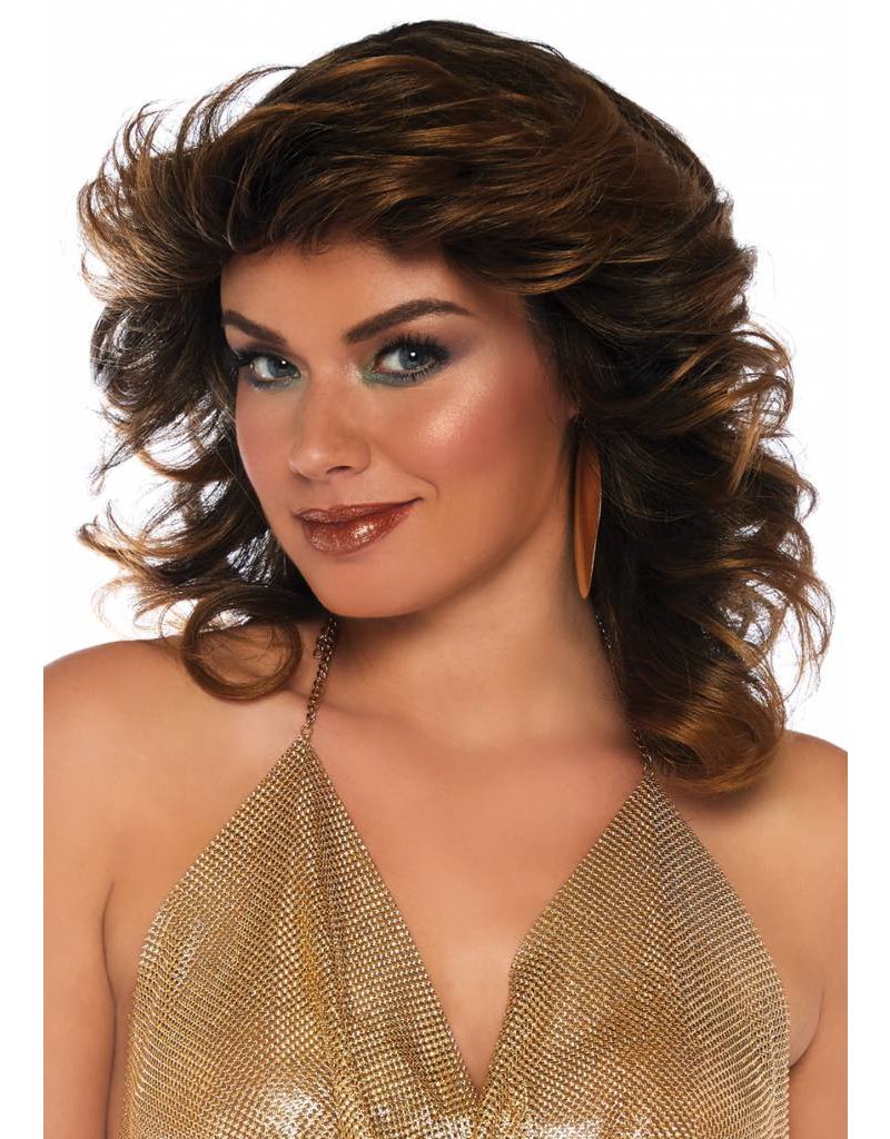 Farrah Feathered Brown Wig