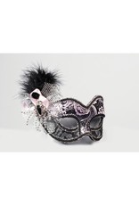Venetian Showgirl Silver Eye Mask