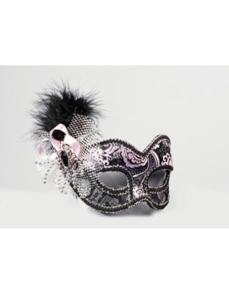 Venetian Showgirl Silver Eye Mask