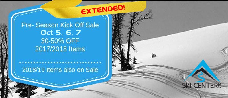 The Pre-season Sale has been Extended - Oct 5, 6 & 7!
