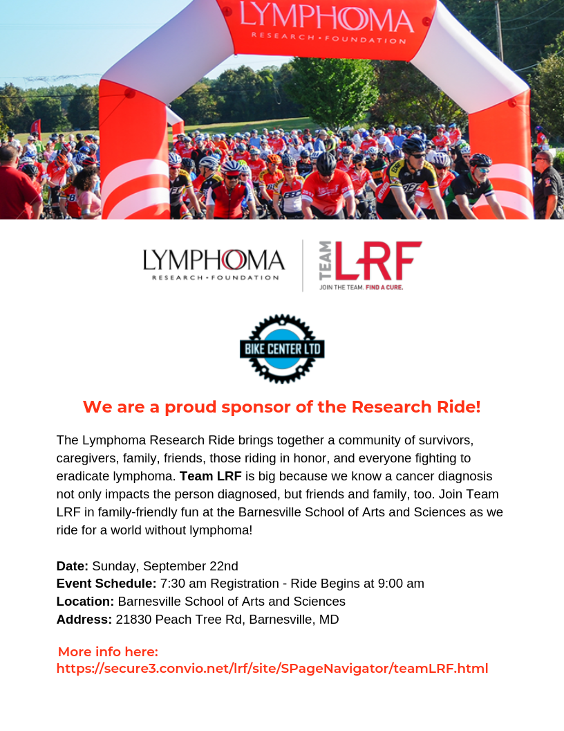Lymphoma Research Ride
