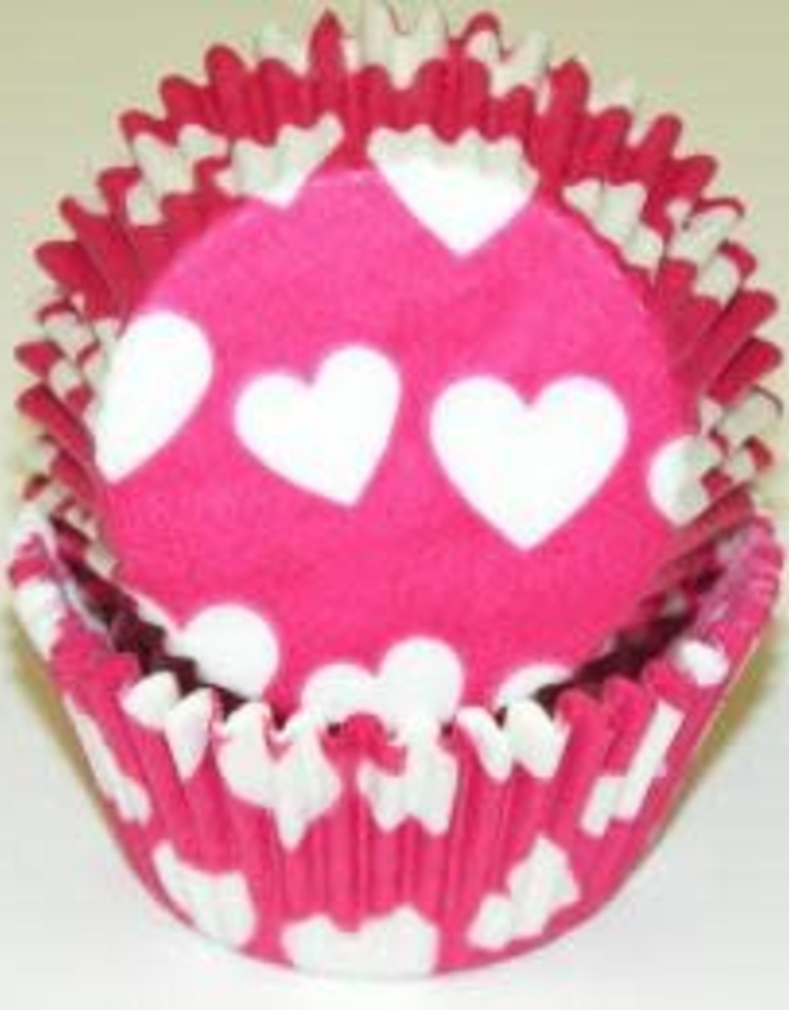 Pink Heart Baking Cups(30-40ct)