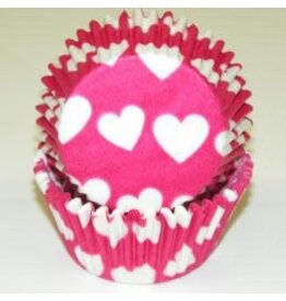 Pink Heart Baking Cups(30-40ct)