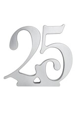 25th Anniversary Acrylic Cake Topper