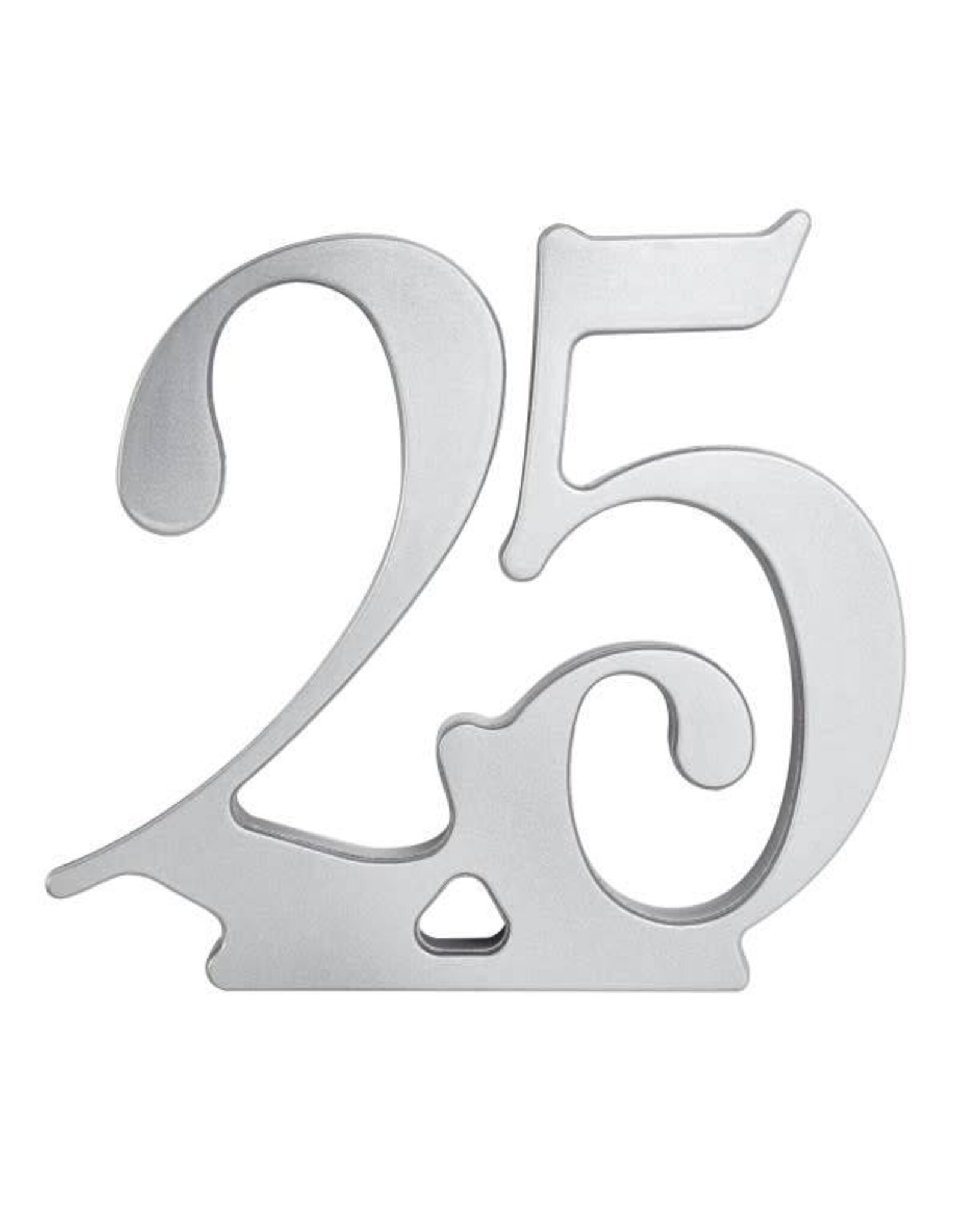 25th Anniversary Acrylic Cake Topper