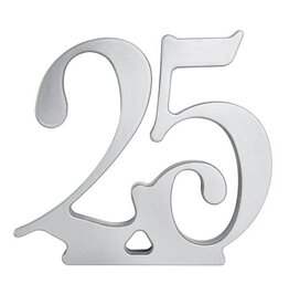 25th Anniversary Acrylic Cake Topper