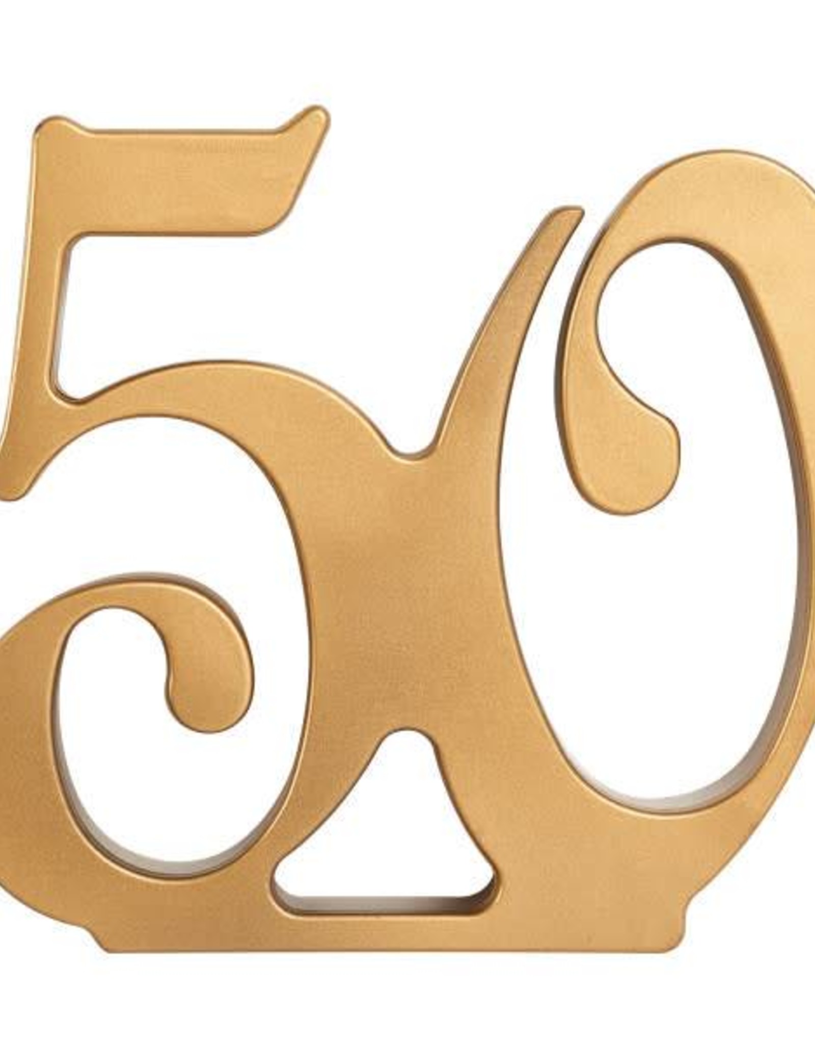 50th Anniversary Acrylic Cake Topper