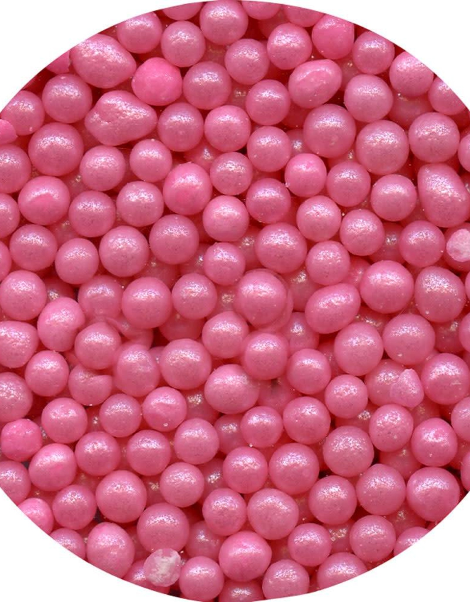 Pink Pearlized Sugar Pearls