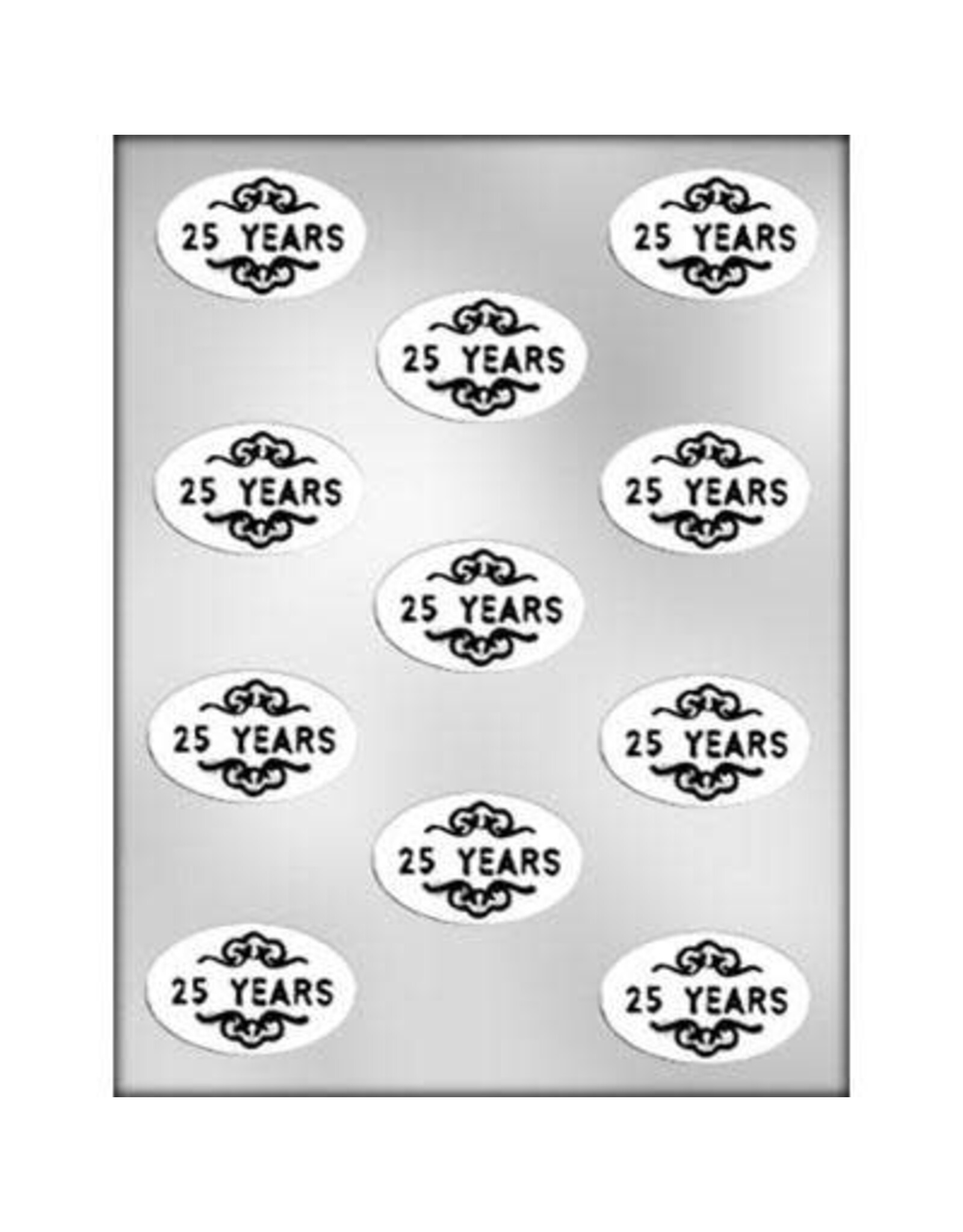 25 Years Oval Chocolate Mold