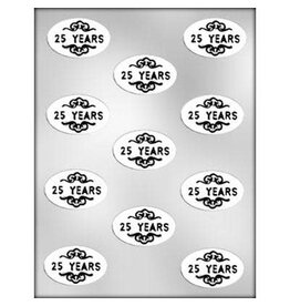 25 Years Oval Chocolate Mold