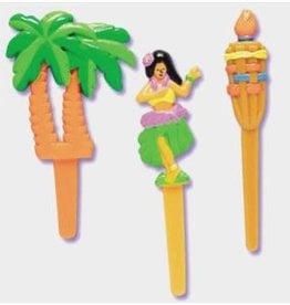 Luau Cupcake Picks (12/pkg)