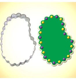Mardi Gras Beads Cookie Cutter (4 in)