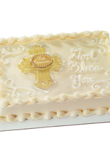 First Communion Cross Cake Topper