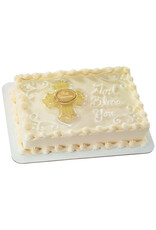 First Communion Cross Cake Topper