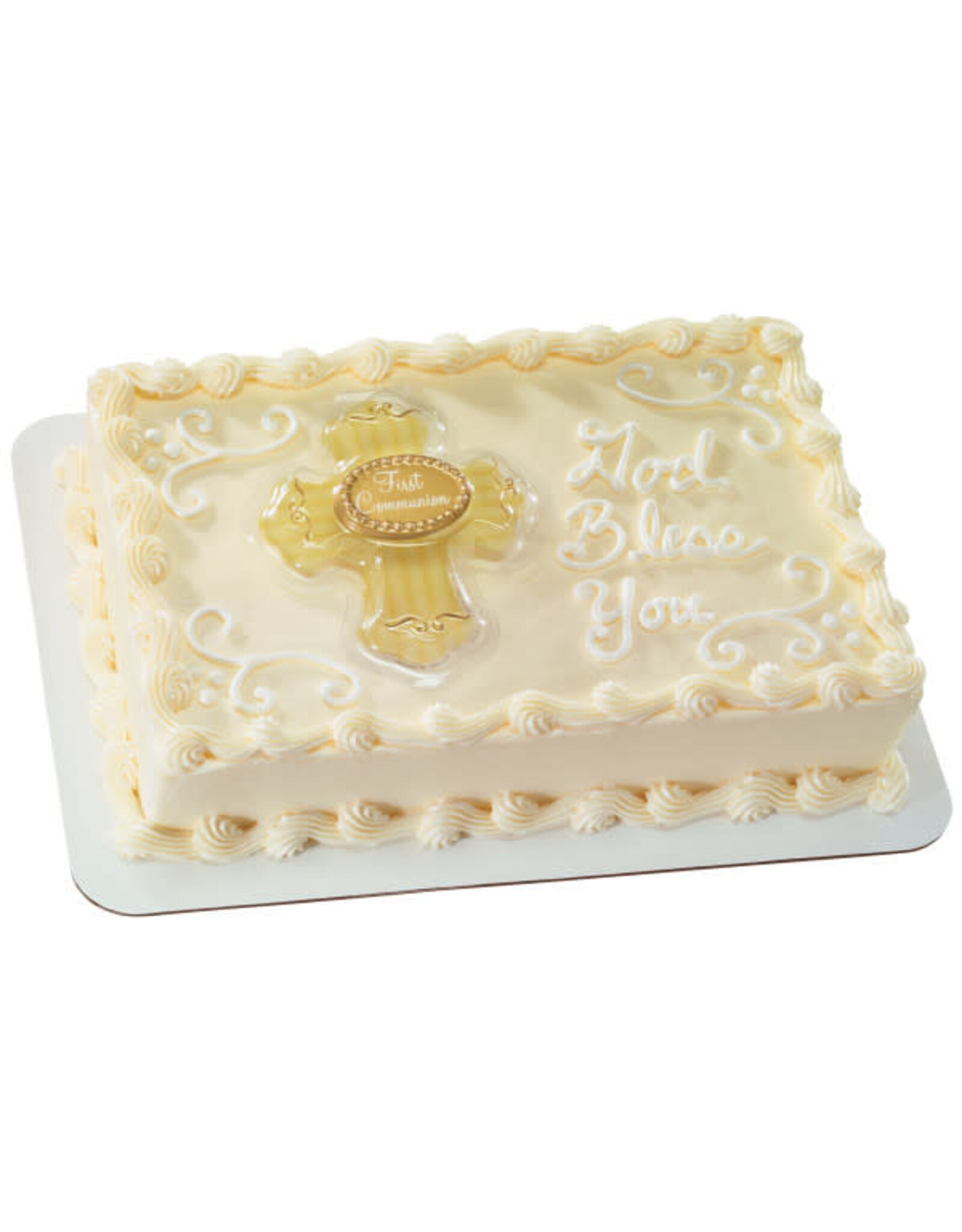 First Communion Cross Cake Topper