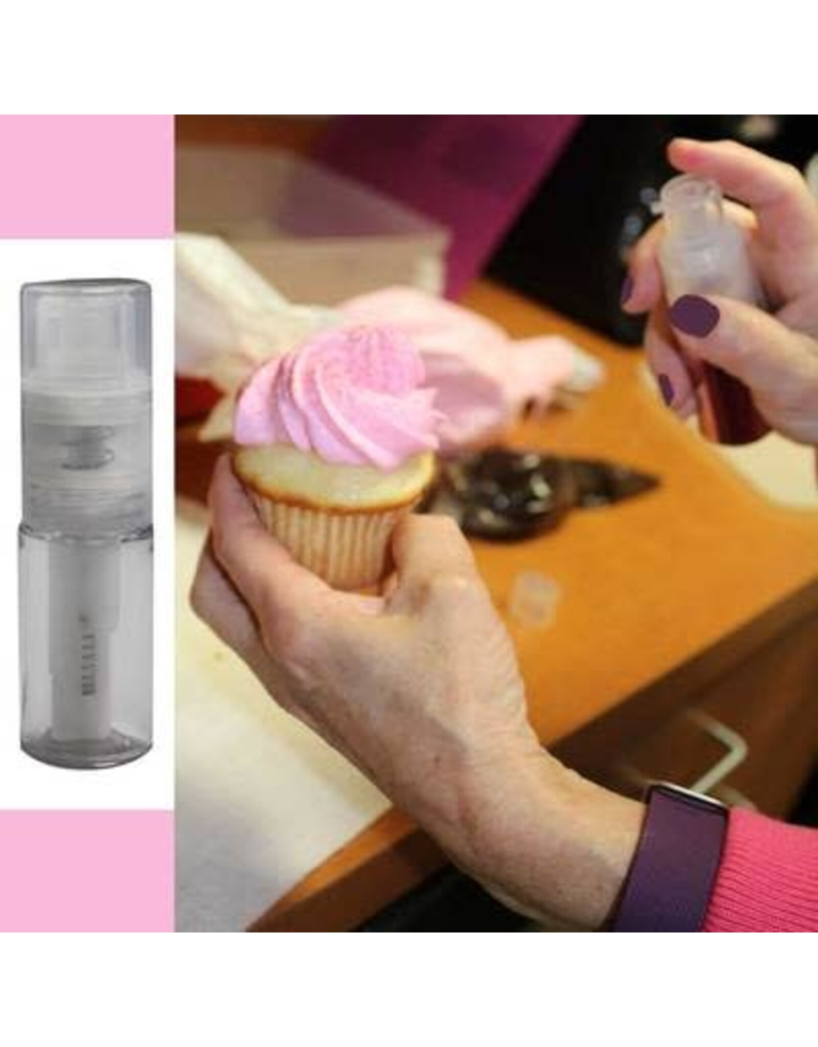 BakeDeco DUST PUMP(Large)- Luster/Petal Dusts&DIsco Glitter