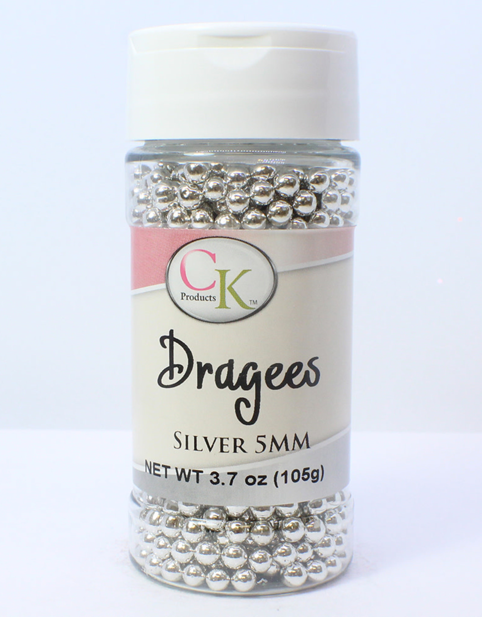 Silver 5mm Dragees (3.7oz.)