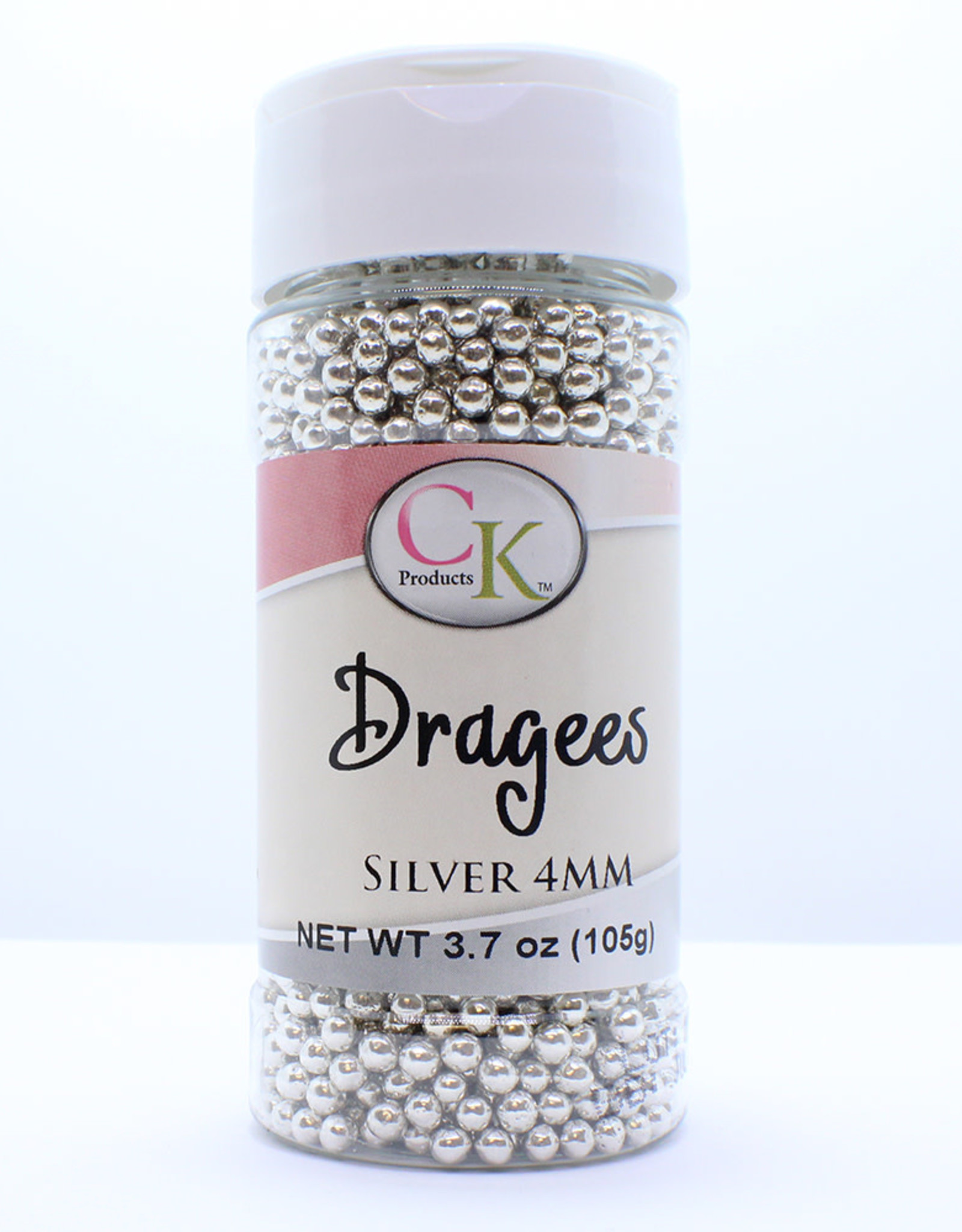 Silver 4mm Dragees (3.75oz.)