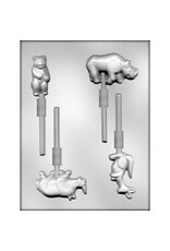 Zoo Animal 2 Chocolate Sucker Mold