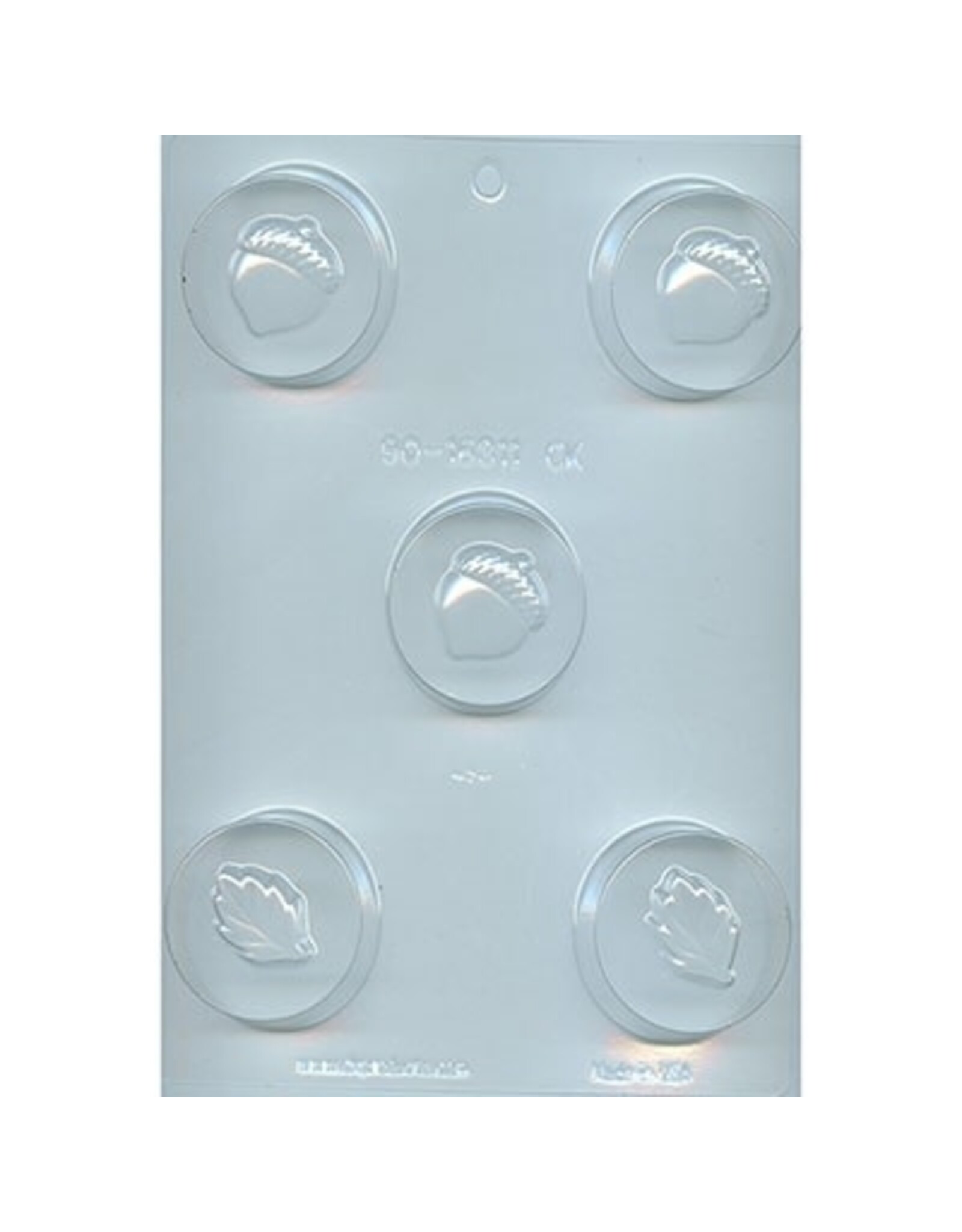 Acorn and Leaf Sandwich Cookie Chocolate Mold