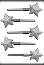Faceted Star Hard Candy Sucker Mold(2")