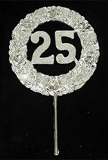 25th Anniversary Cake Pick (2.5")