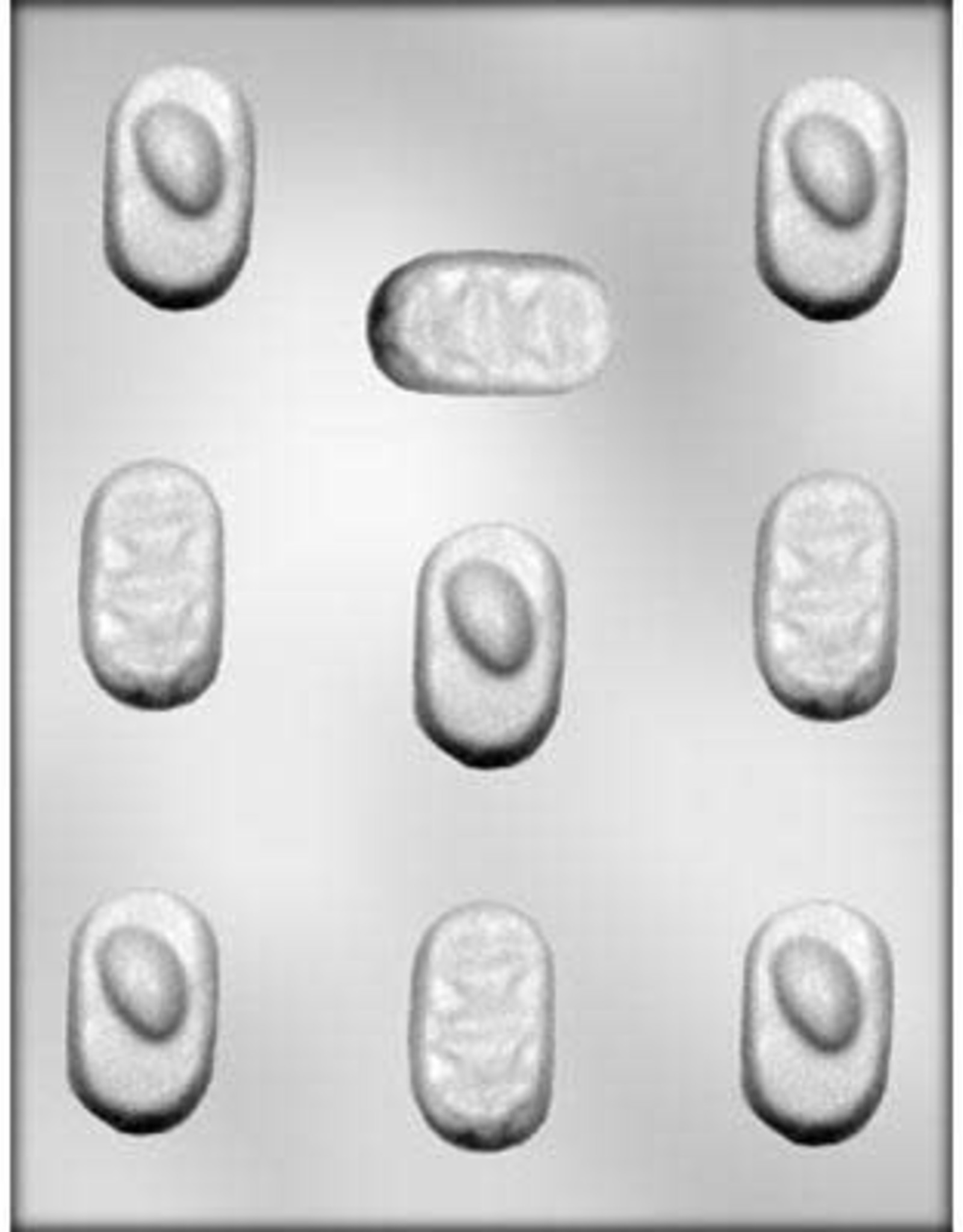 Oval Candy Pieces Chocolate Mold (2")