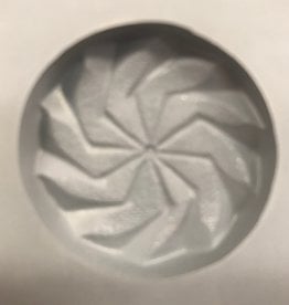 Round Pinwheel Mint Mold