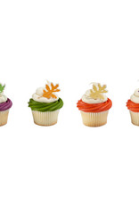 Autumn Leaves Foil Cupcake Picks (12/pkg)