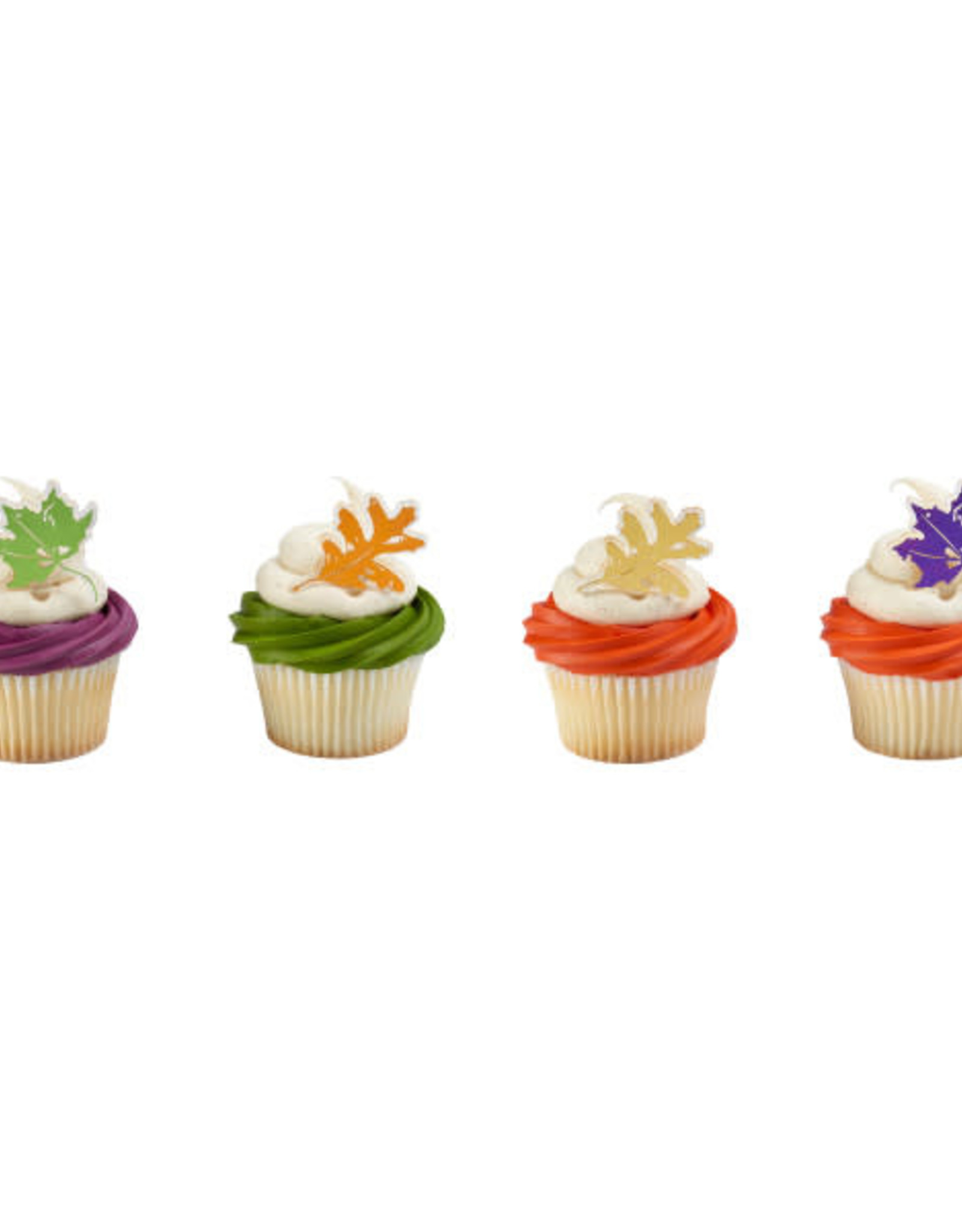 Autumn Leaves Foil Cupcake Picks (12/pkg)