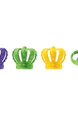 Mardi Gras Crown Cupcake Rings (12ct)