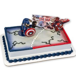 Captain America Civil War DecoSet Cake Topper