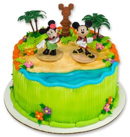 Mickey & Friends Luau Party DecoSet Cake Topper