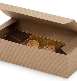 Kraft Pinstripe Candy Box (1 lb.)