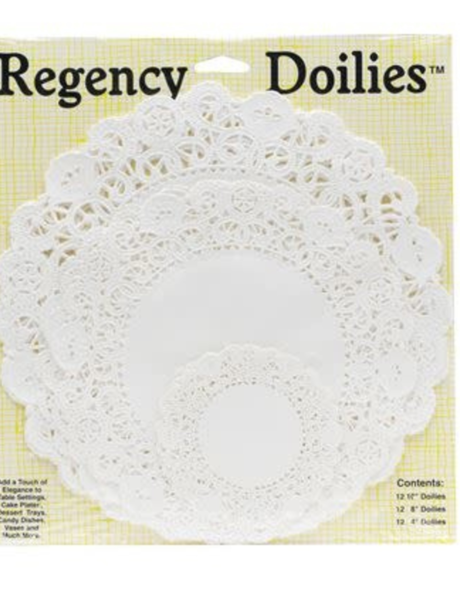 Round Assorted Paper Doilies (12", 8", 4") 12 of each