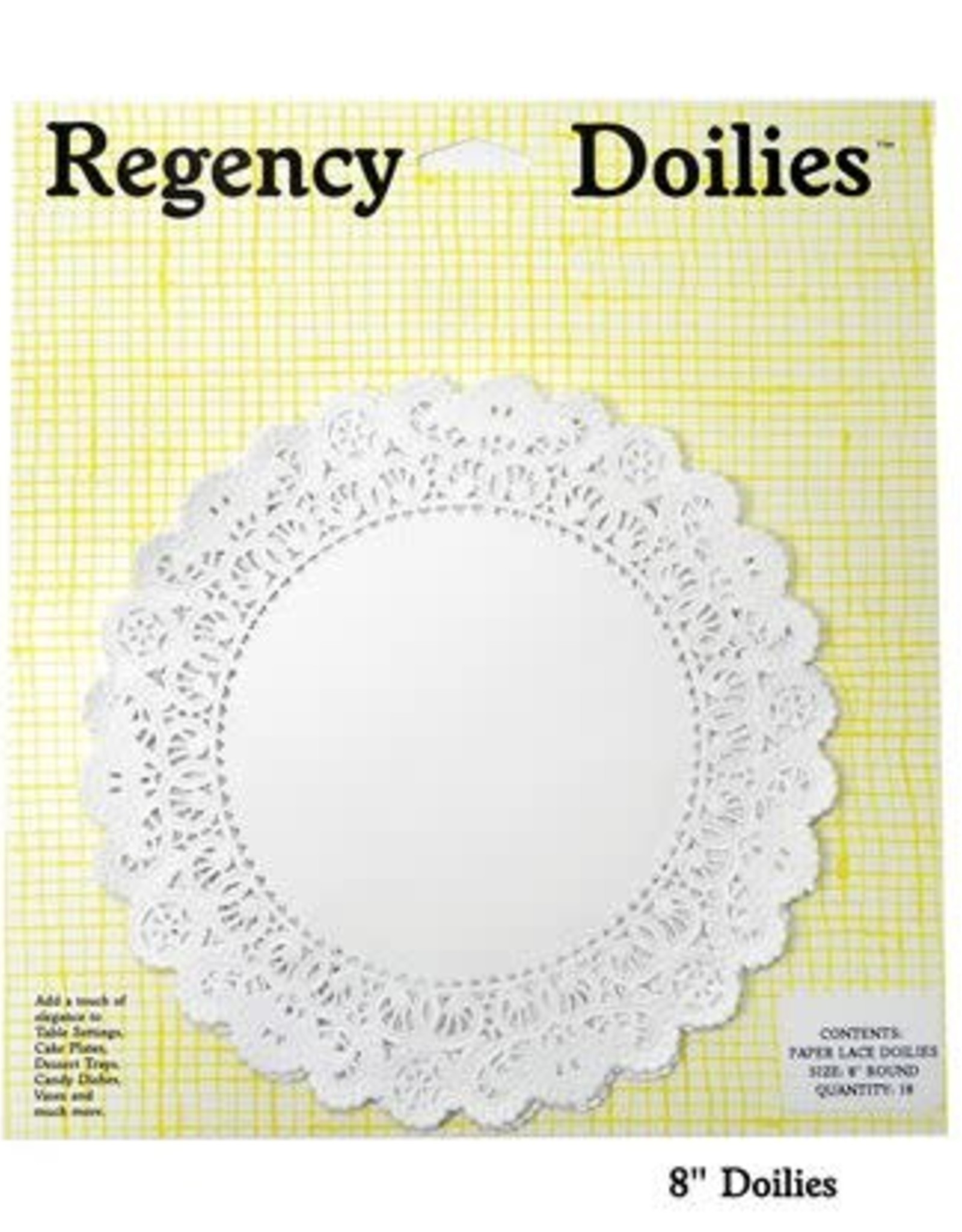 8" Round Paper Doilies (18ct)