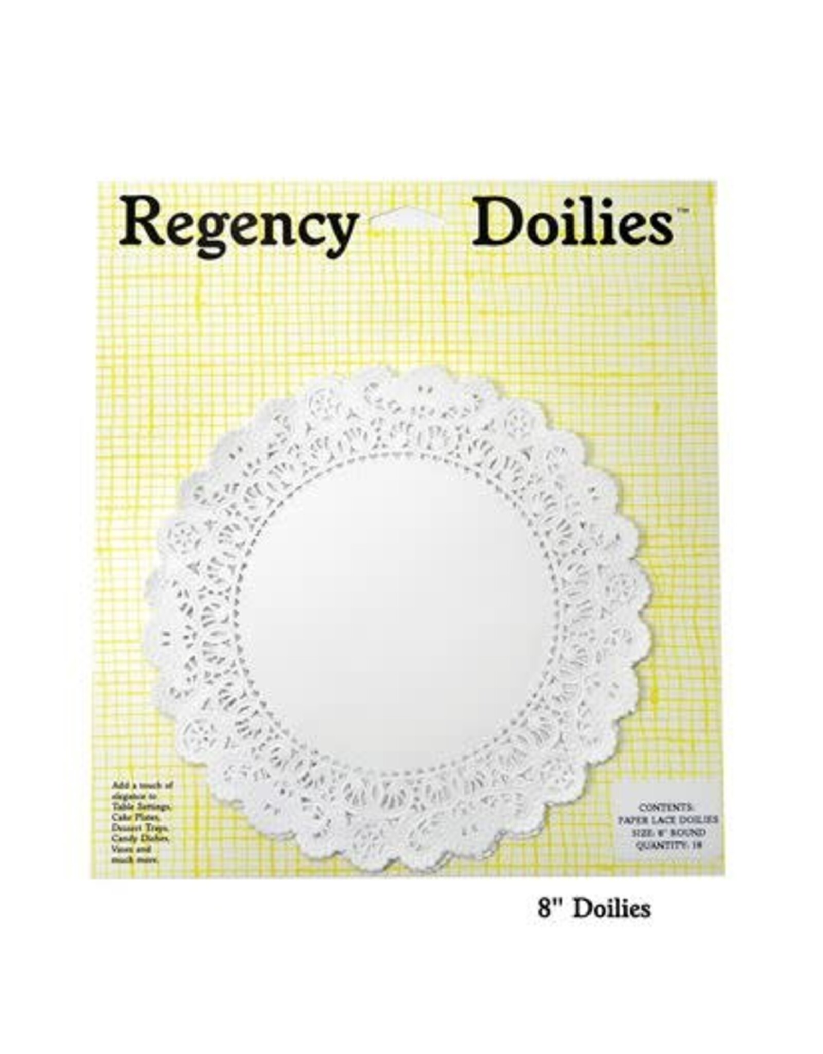 8" Round Paper Doilies (18ct)