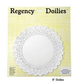 8" Round Paper Doilies (18ct)