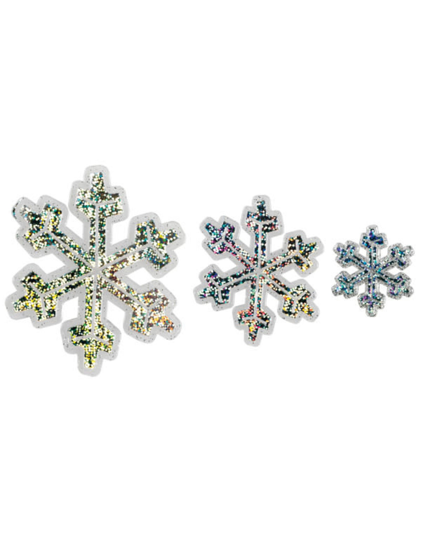 Holographic Snowflake Assortment (3/pkg)