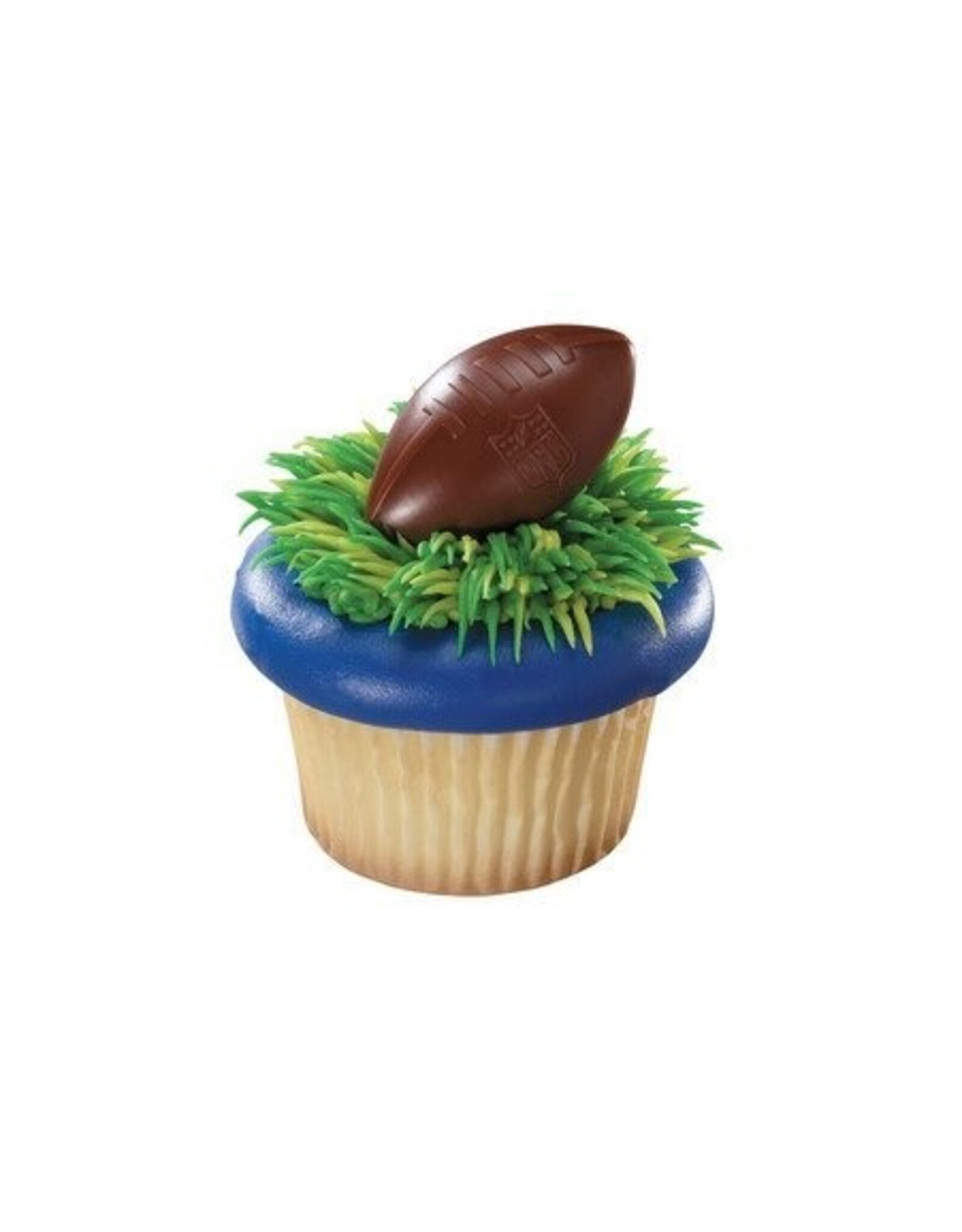Football Cupcake Rings (NFL Shield) 12 ct.