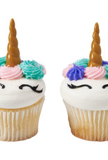 Unicorn Horn Cupcake Toppers 12 ct