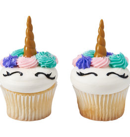 Unicorn Horn Cupcake Toppers 12 ct